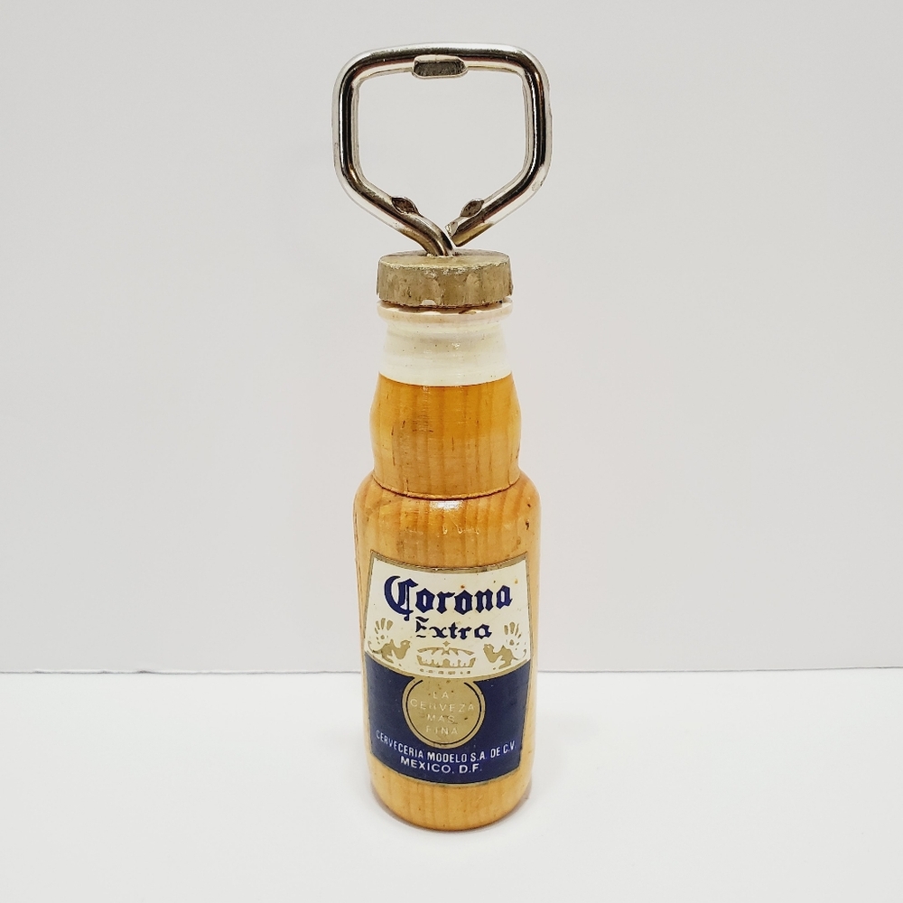 Corona Bottle Opener Wood 6x1.5"
